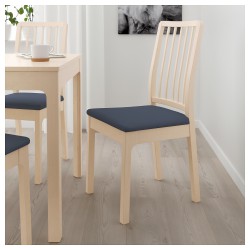 Фото4.Кресло, береза, сиденья Orrsta черно-синий EKEDALEN IKEA 992.652.61